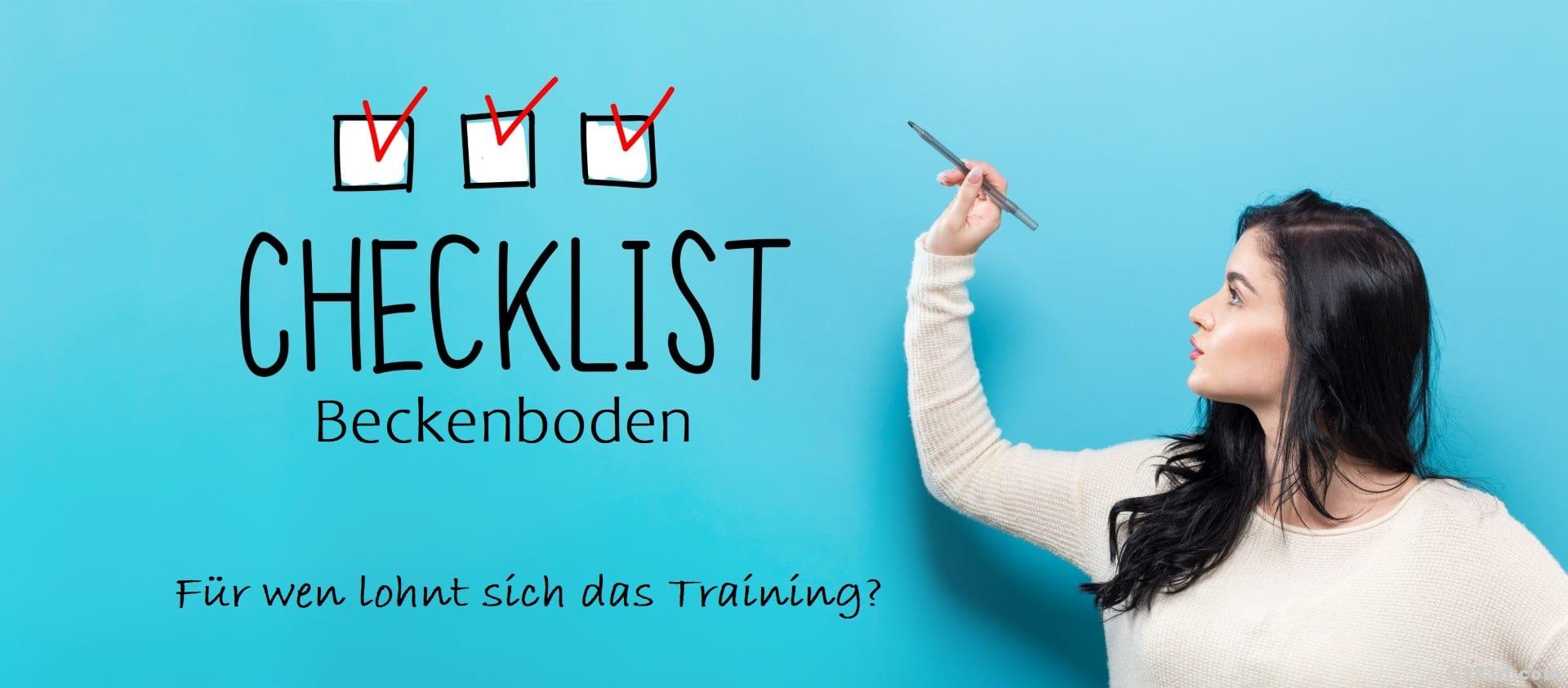 Der Beckenboden – Fitness e!Motion ©123rf.com Checkliste Beckenboden